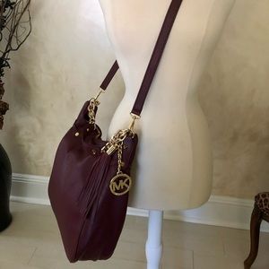 Michael Kors Hobo Bag Wine
